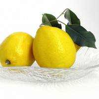 lemons on plate