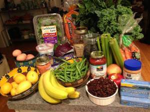 organic food bought with food stamps