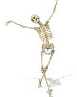 dancing skeleton small