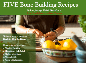 bone building recipes program cover