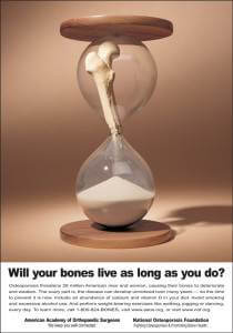 AAOS bone in hourglass turning to sand