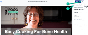 easy cooking for bone health instructions