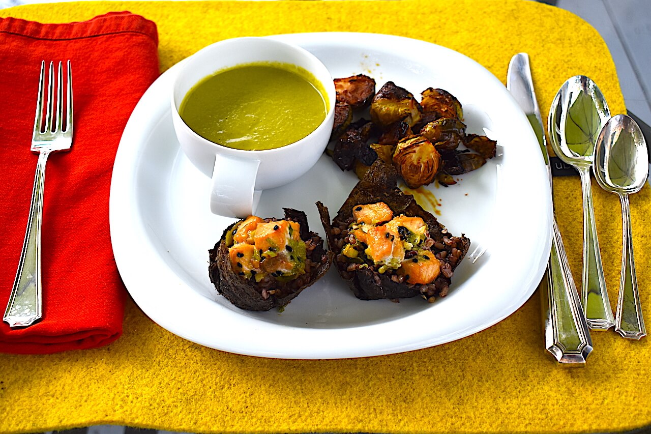 Salmon in Nori Muffin Cups - Food For Healthy Bones
