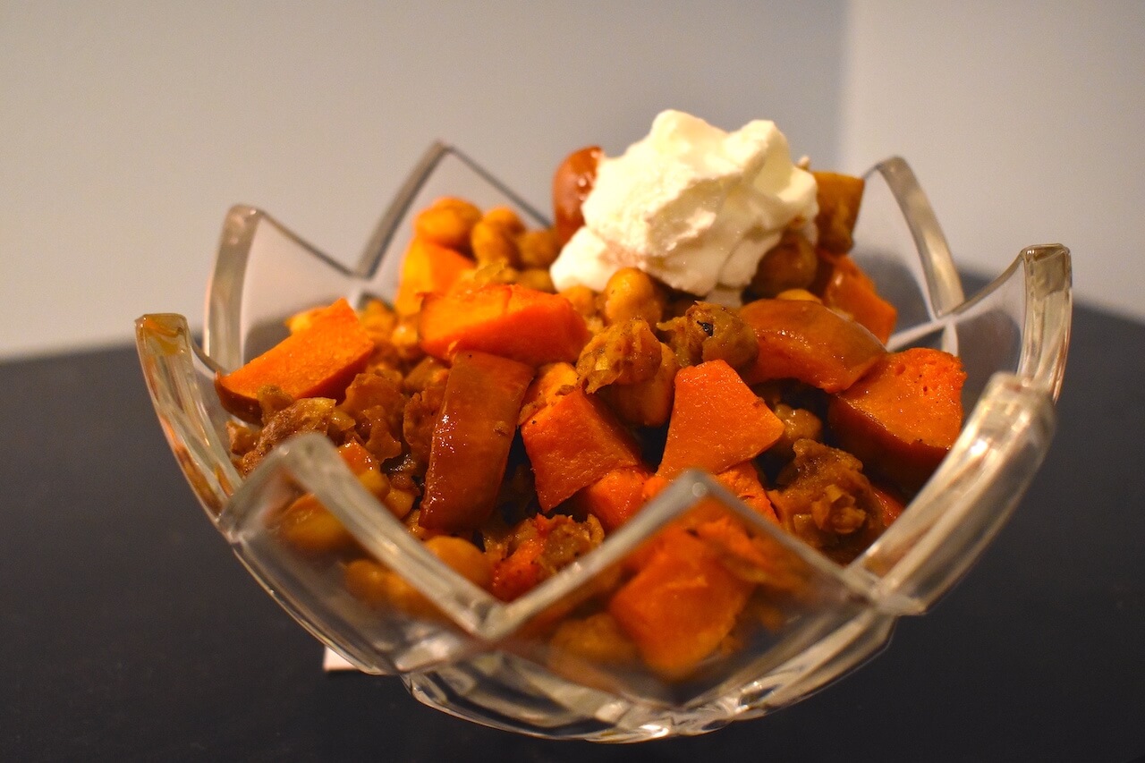 Squash and Chickpeas With Honey - Food For Healthy Bones